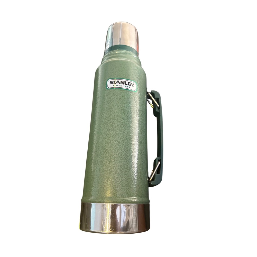 Stanley Aladdin Classic Vacuum Thermos 1.1 Qt 1 Liter Hammertone Green 2003